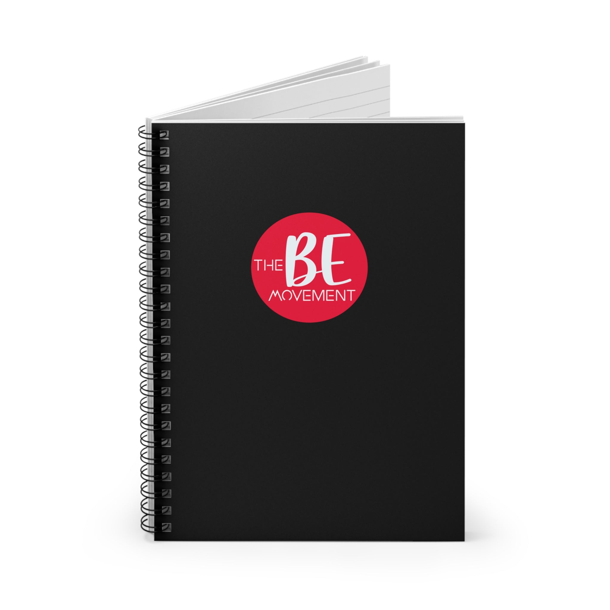 The BE Movement Spiral Notebook — Black Ruled Journal