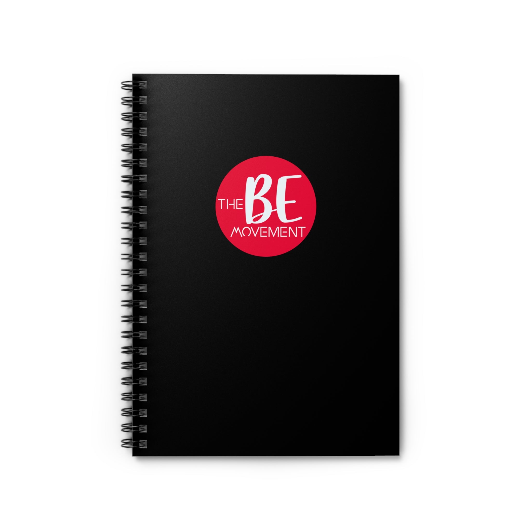 The BE Movement Spiral Notebook — Black Ruled Journal